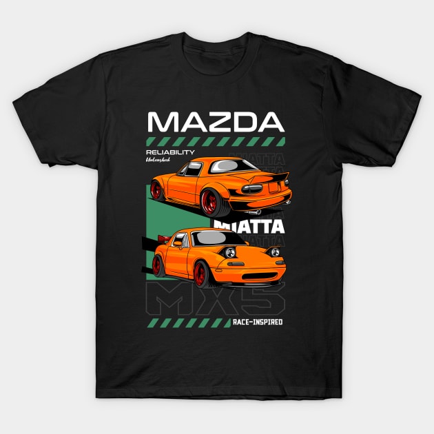 Miata MX5 T-Shirt by Harrisaputra